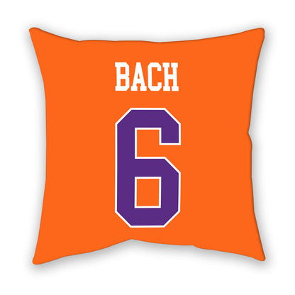 Clemson - NCAA Women's Soccer : Ella Bach - Pillow-1