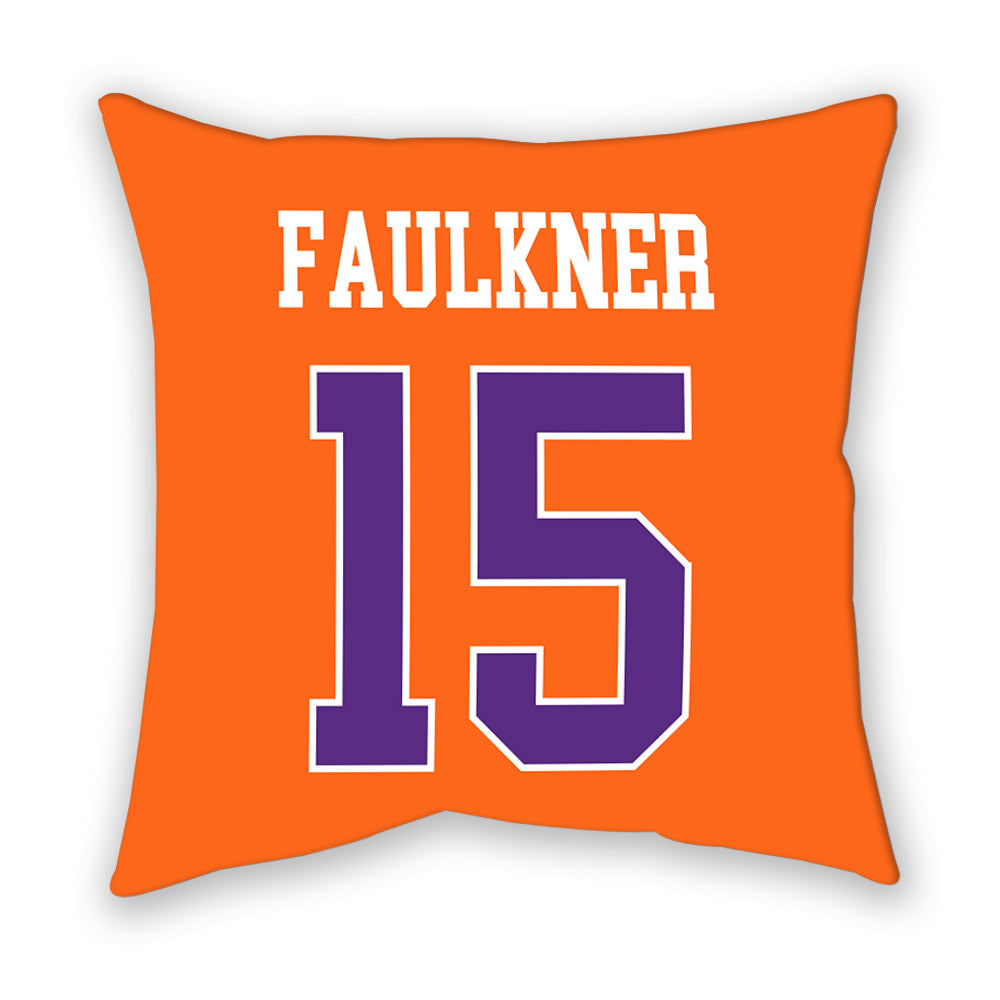 Clemson - NCAA Men's Basketball : Dylan Faulkner - Pillow-1