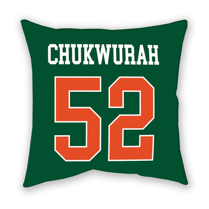 Miami - NCAA Football : Isaac Chukwurah - Pillow-1