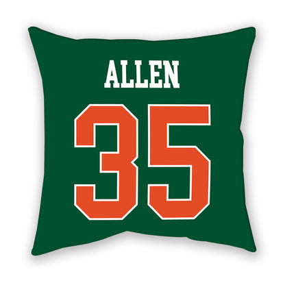 Miami - NCAA Men's Basketball : Dante Allen - Pillow-1