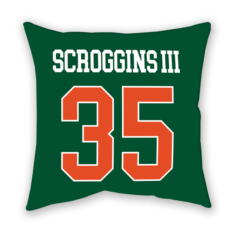 Miami - NCAA Football : Herbert Scroggins III - Pillow-1