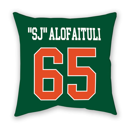 Miami - NCAA Football : Seuseu "SJ" Alofaituli - Pillow-1