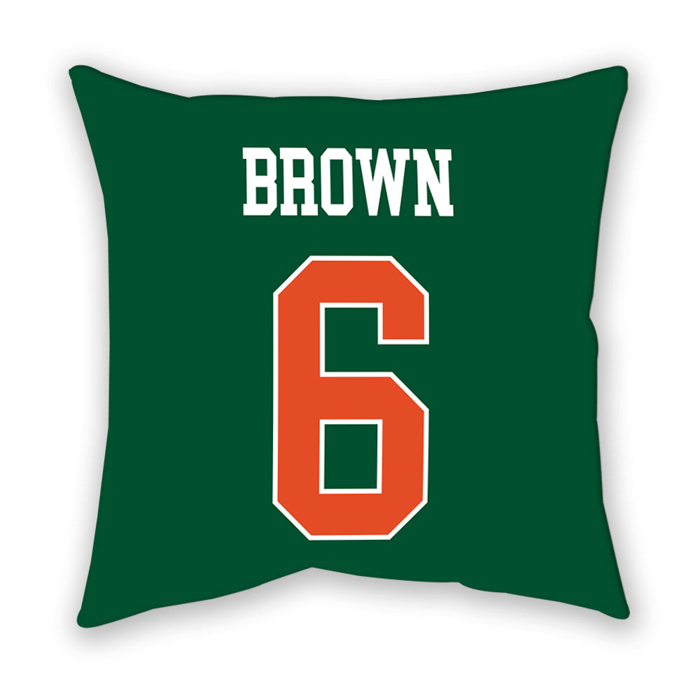 Miami - NCAA Football : CharMar Brown - Pillow-1