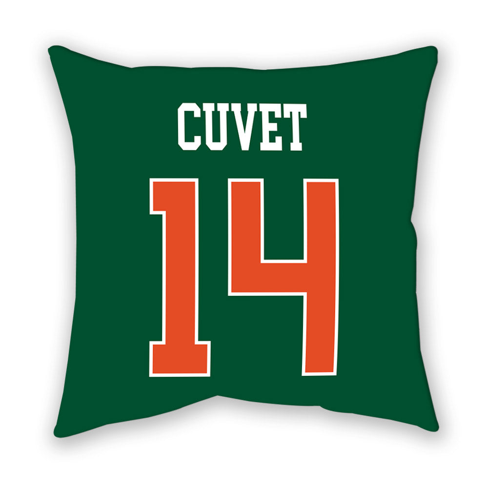 Miami - NCAA Baseball : Daniel Cuvet - Pillow-1