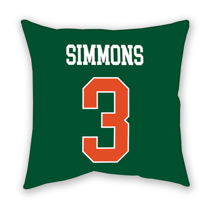 Miami - NCAA Women's Soccer : Noelle Simmons - Pillow-1