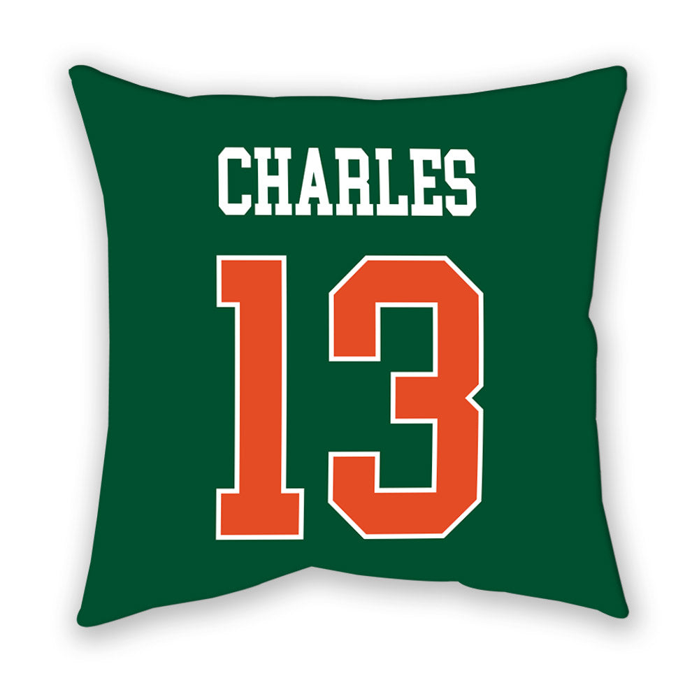 Miami - NCAA Football : Asharri Charles - Pillow-1