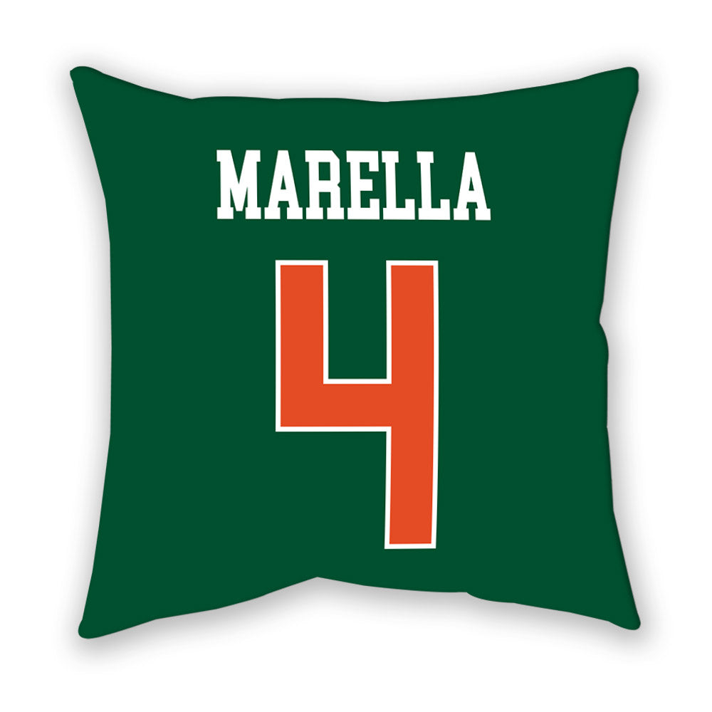 Miami - NCAA Women's Soccer : samantha marella - Pillow-1