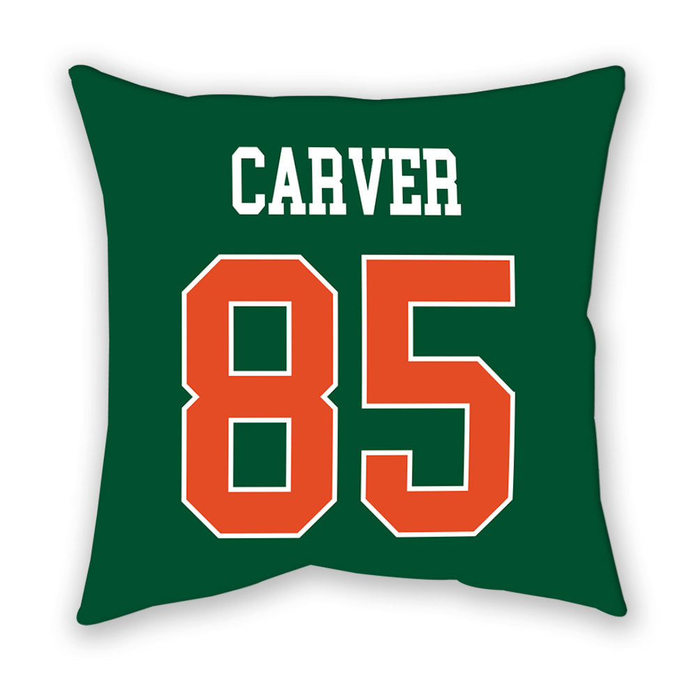 Miami - NCAA Football : Jackson Carver - Pillow-1