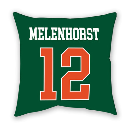 Miami - NCAA Women's Soccer : Teegan Melenhorst - Pillow-1