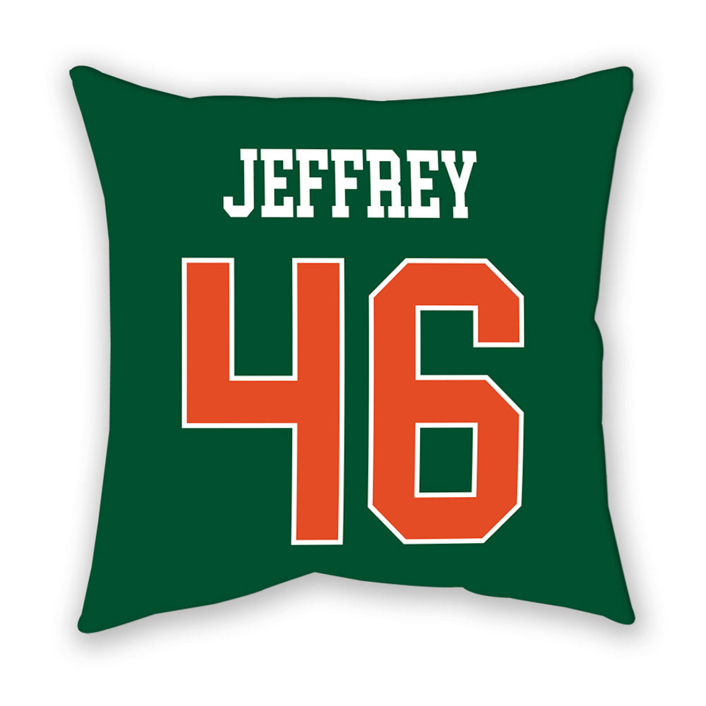 Miami - NCAA Baseball : Donavan Jeffrey - Pillow-1
