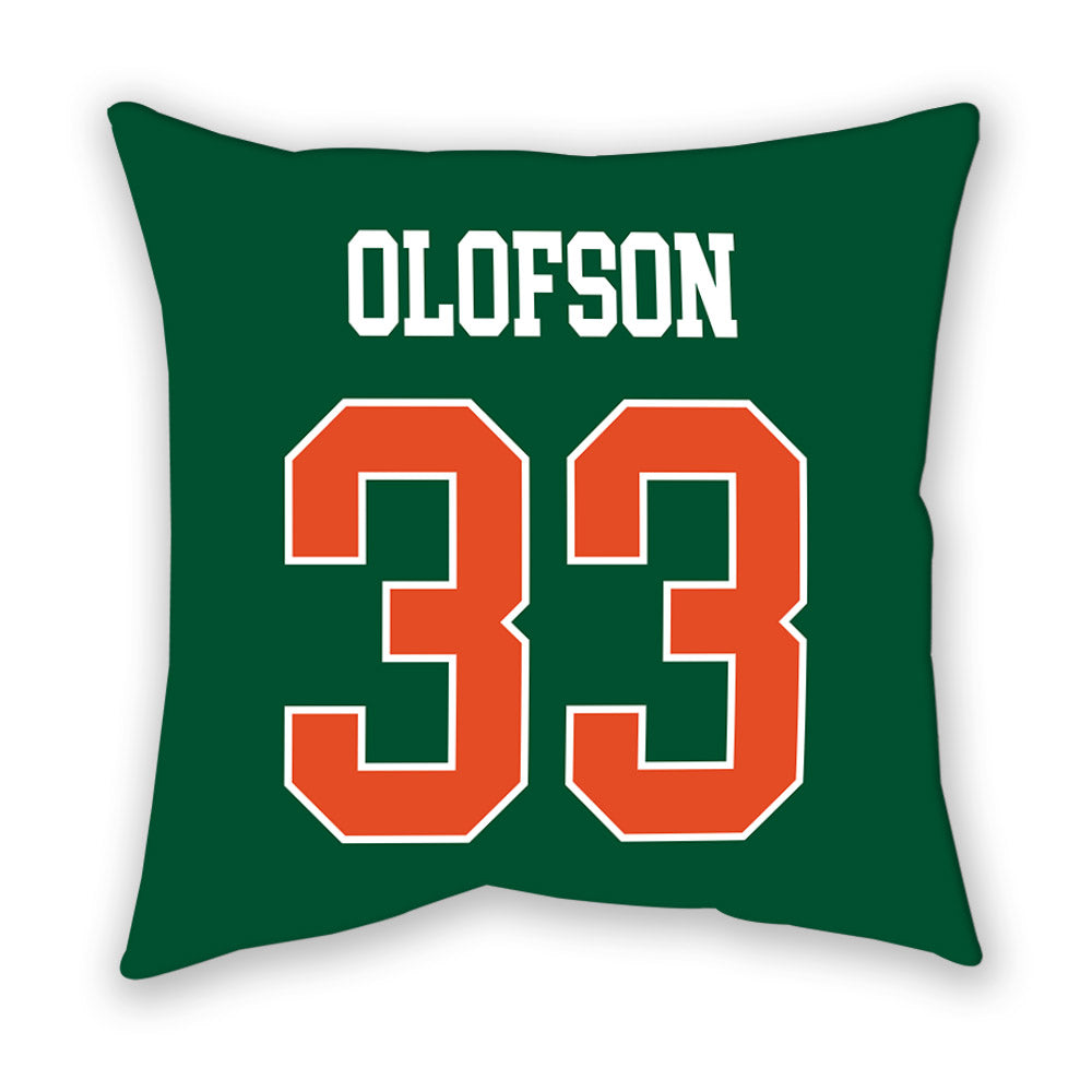 Miami - NCAA Women's Soccer : Atlee Olofson - Pillow-1