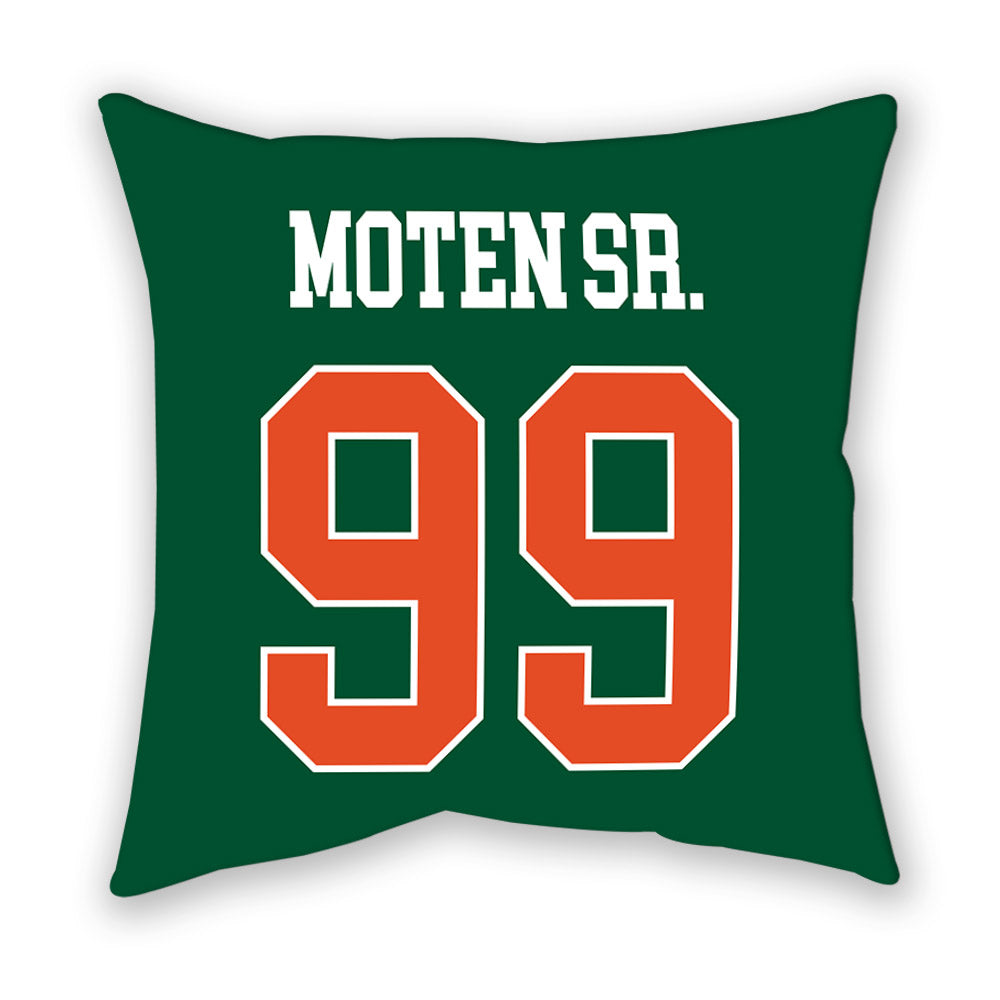Miami - NCAA Football : Ahmad Moten Sr. - Pillow-1