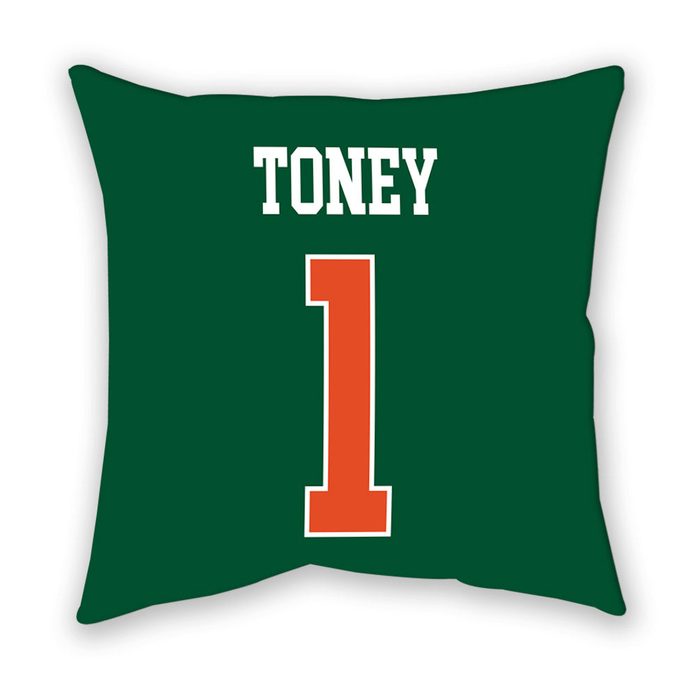 Miami - NCAA Football : Malachi Toney - Pillow-1
