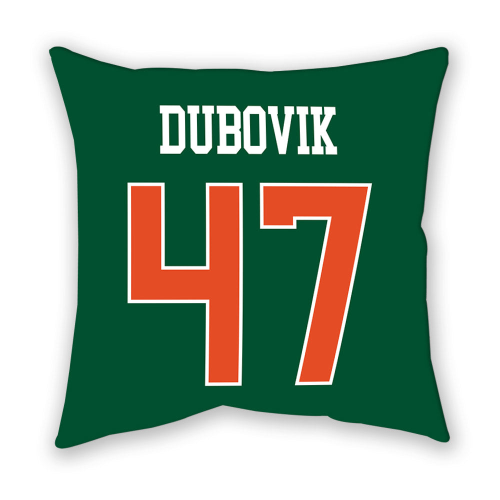 Miami - NCAA Baseball : Dylan Dubovik - Pillow-1