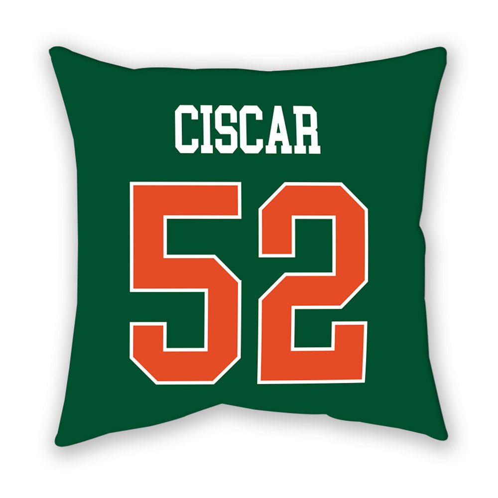 Miami - NCAA Baseball : Anthony Ciscar - Pillow-1