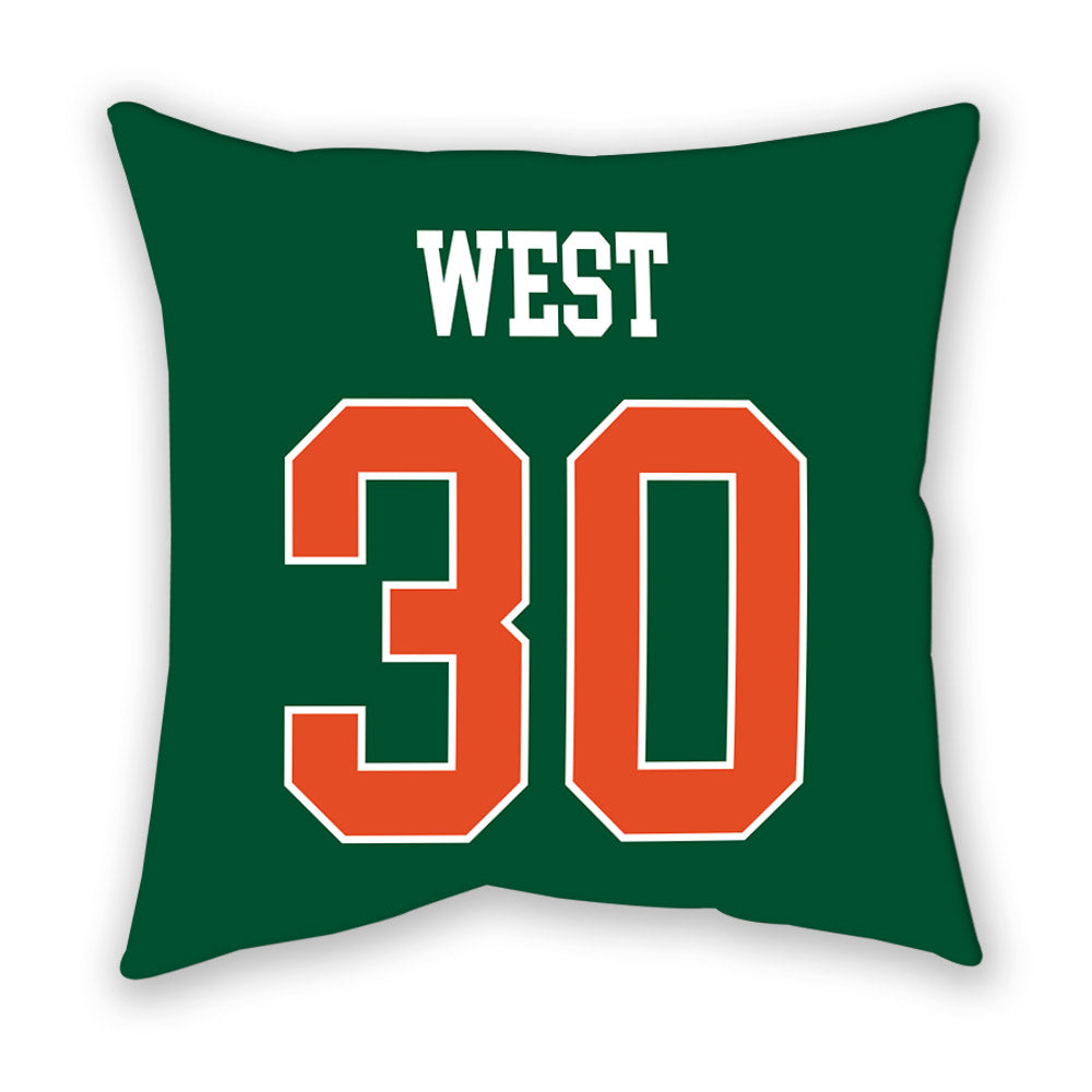 Miami - NCAA Baseball : Brylan West - Pillow-1