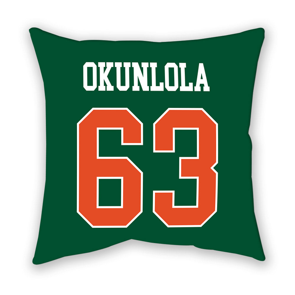 Miami - NCAA Football : Samson Okunlola - Pillow-1