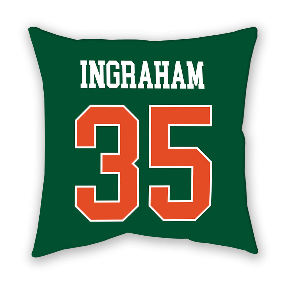 Miami - NCAA Football : Monroe Ingraham - Pillow-1