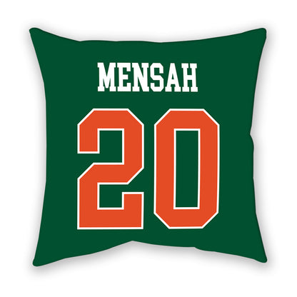 Miami - NCAA Women's Soccer : Grace Mensah - Pillow-1