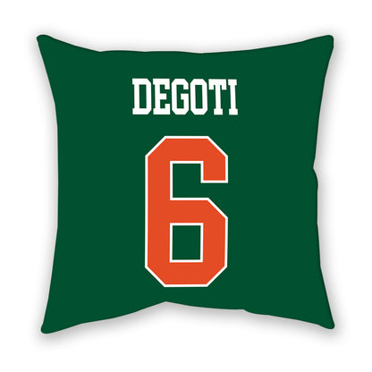 Miami - NCAA Baseball : Brandon DeGoti - Pillow-1