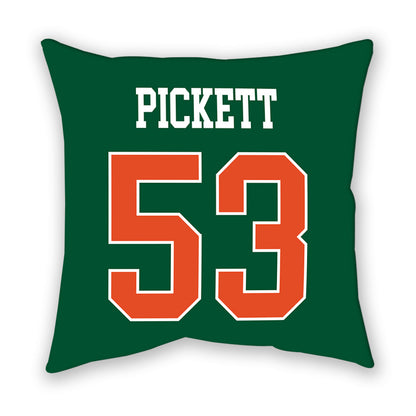 Miami - NCAA Football : Canon Pickett - Pillow-1