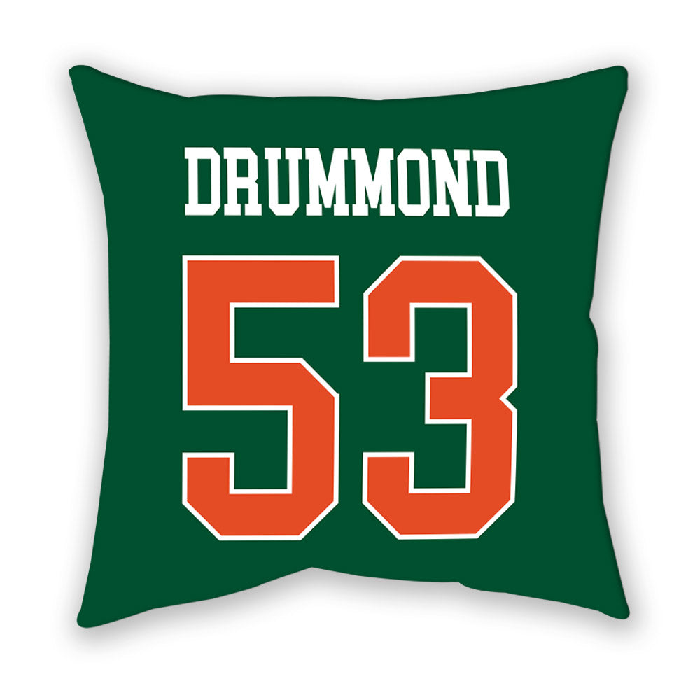 Miami - NCAA Baseball : Lj Drummond - Pillow-1