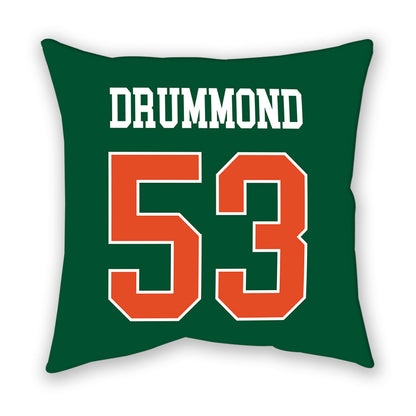 Miami - NCAA Baseball : Lj Drummond - Pillow-1