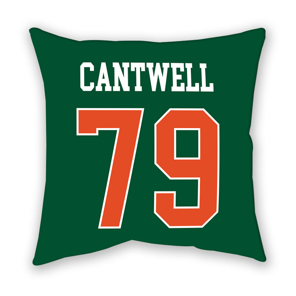 Miami - NCAA Football : Jackson Cantwell - Pillow-1