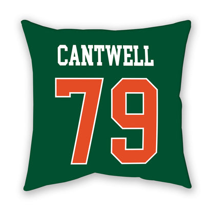 Miami - NCAA Football : Jackson Cantwell - Pillow-1
