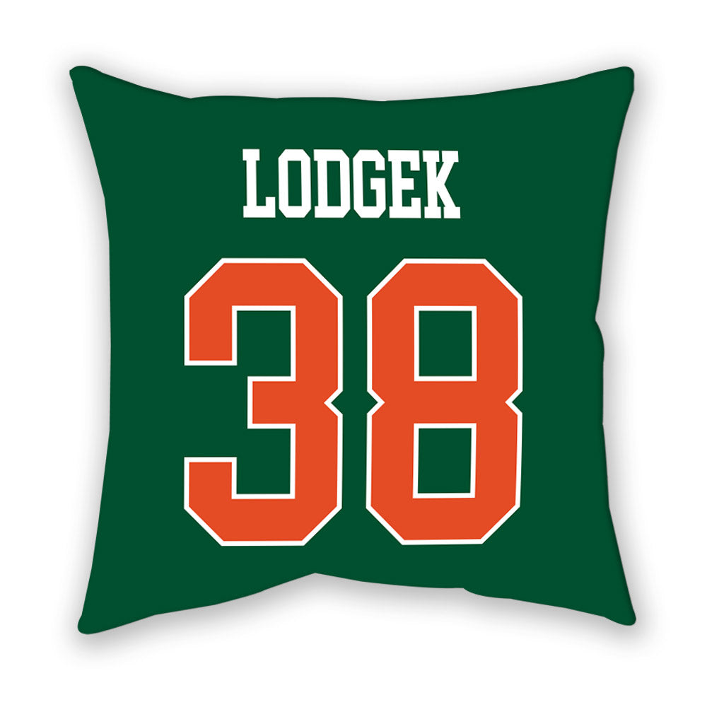 Miami - NCAA Baseball : Jake Lodgek - Pillow-1