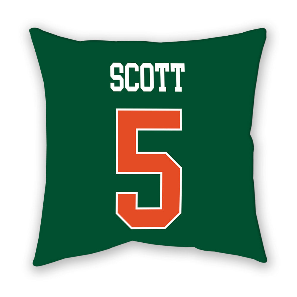 Miami - NCAA Football : Justin Scott - Pillow-1