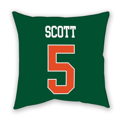 Miami - NCAA Football : Justin Scott - Pillow-1