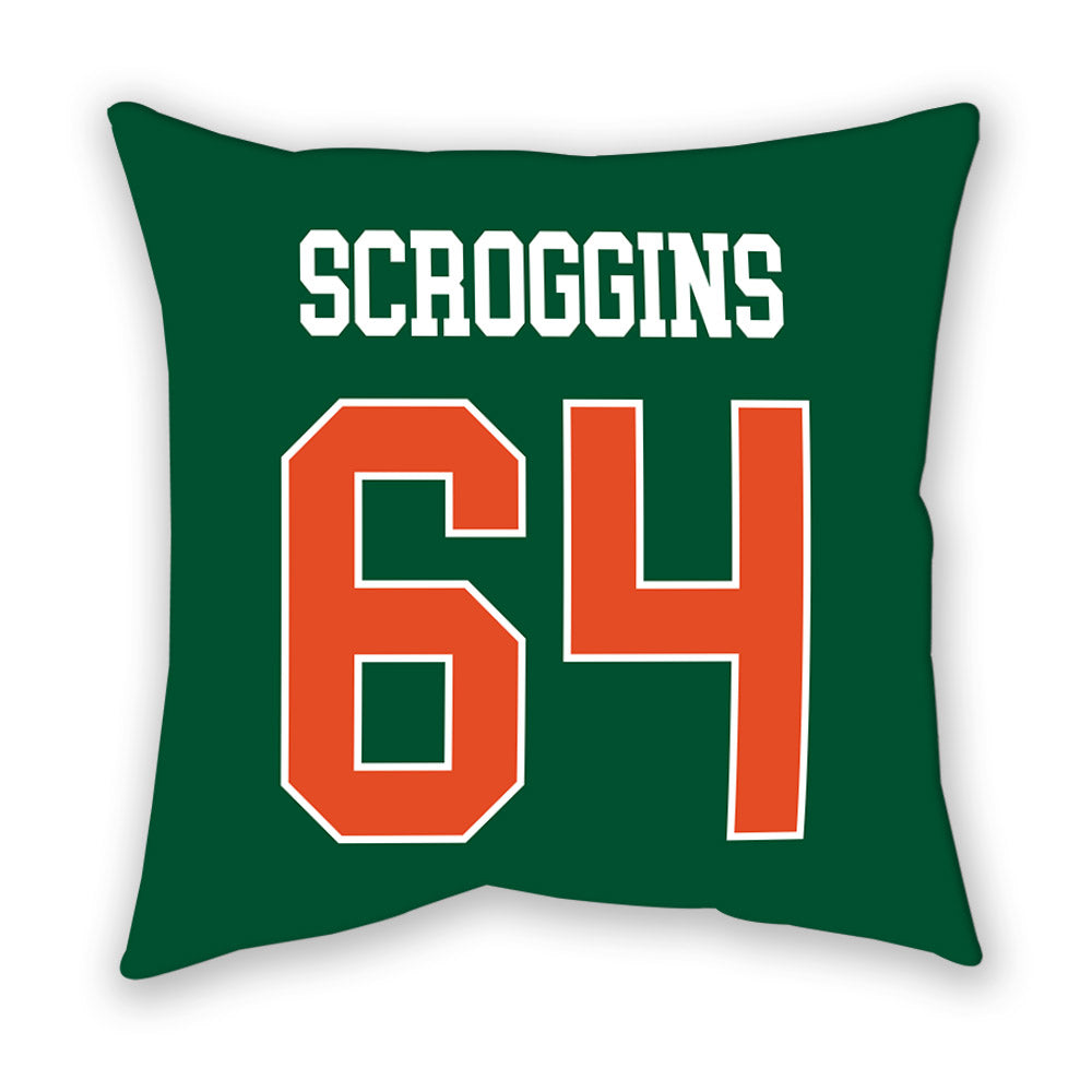 Miami - NCAA Football : Ralph Scroggins - Pillow-1