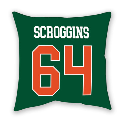 Miami - NCAA Football : Ralph Scroggins - Pillow-1