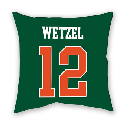 Miami - NCAA Women's Basketball : Natalie Wetzel - Pillow-1