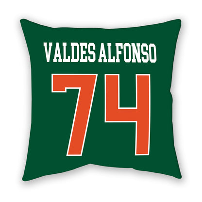 Miami - NCAA Football : Yerovi Valdes Alfonso - Pillow-1