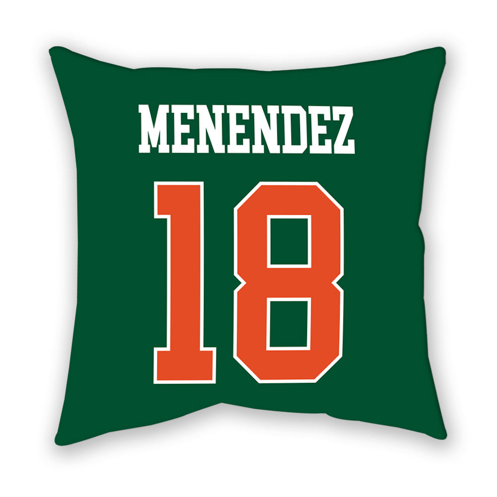 Miami - NCAA Baseball : Frank Menendez - Pillow-1