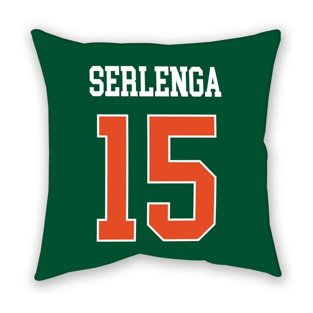 Miami - NCAA Women's Soccer : Allie Serlenga - Pillow-1