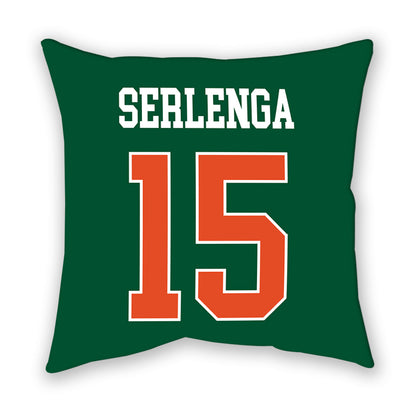 Miami - NCAA Women's Soccer : Allie Serlenga - Pillow-1