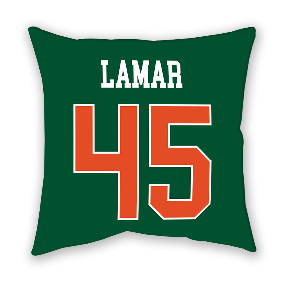 Miami - NCAA Football : Braylon Lamar - Pillow-1