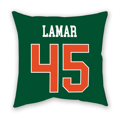 Miami - NCAA Football : Braylon Lamar - Pillow-1