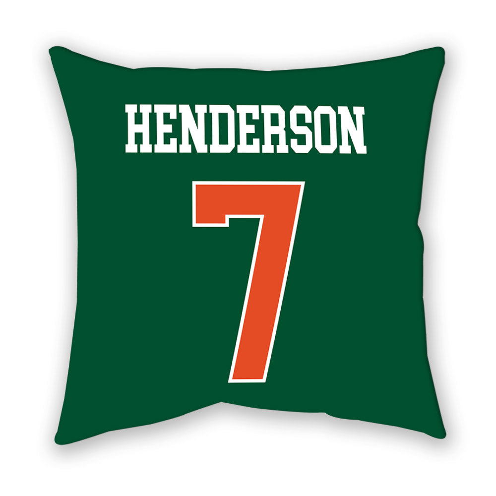 Miami - NCAA Men's Basketball : Shelton Henderson - Pillow-1