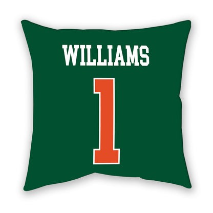 Miami - NCAA Women's Basketball : Cameron Williams - Pillow-1