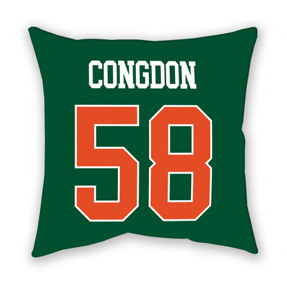Miami - NCAA Football : Ben Congdon - Pillow-1
