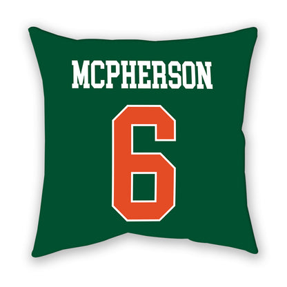 Miami - NCAA Women's Soccer : Jaileah Mcpherson - Pillow-1