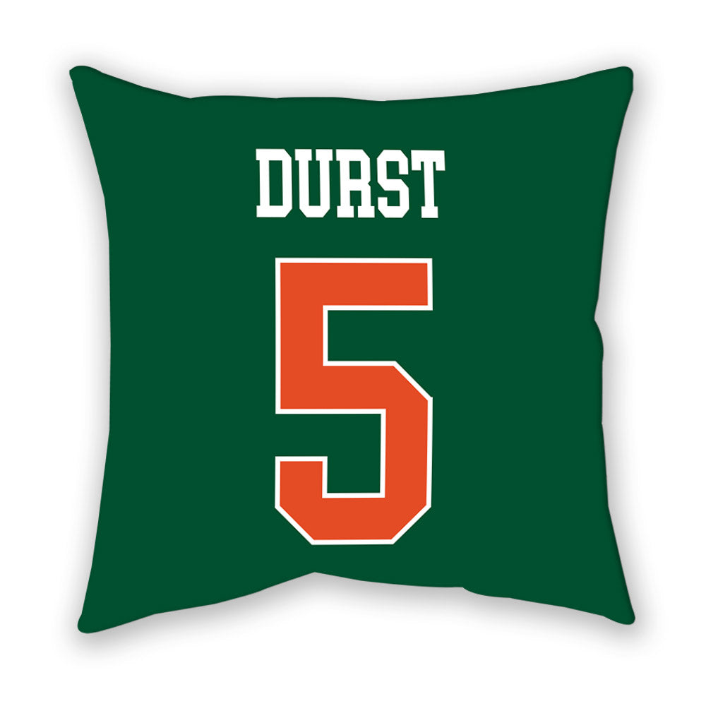 Miami - NCAA Women's Volleyball : Olivia Durst - Pillow-1