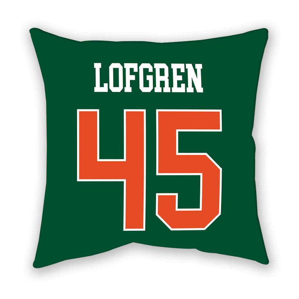 Miami - NCAA Baseball : Brixton Lofgren - Pillow-1