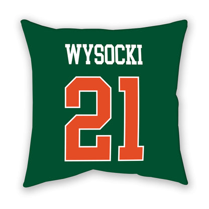 Miami - NCAA Women's Soccer : Carlie Wysocki - Pillow-1