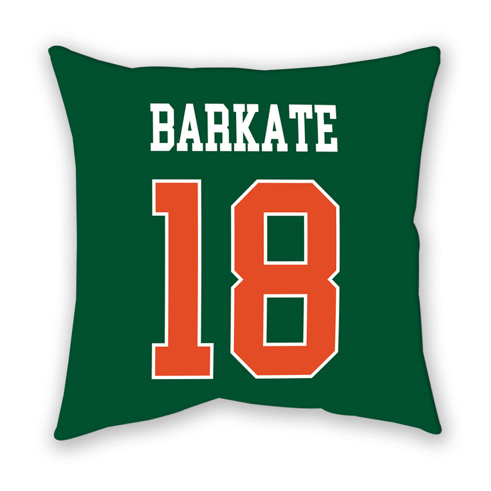 Miami - NCAA Football : Cooper Barkate - Pillow-1