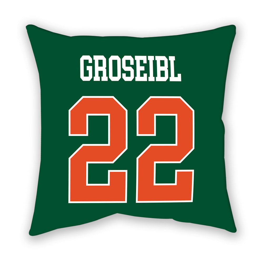 Miami - NCAA Women's Soccer : Sara Groseibl - Pillow-1
